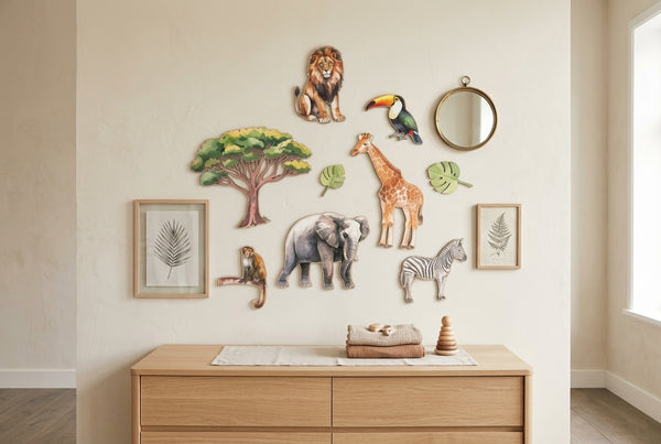 How to Create a Nursery Gallery Wall (with Wood)