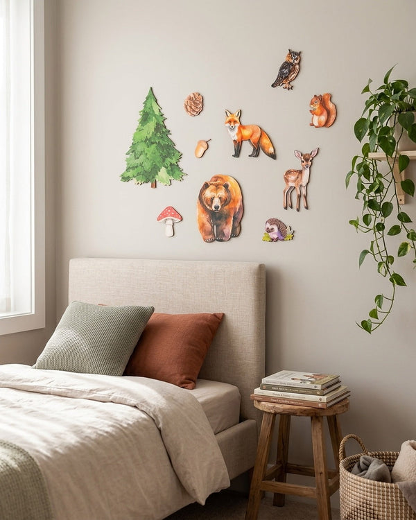 Woodland Wooden Wall Art Set
