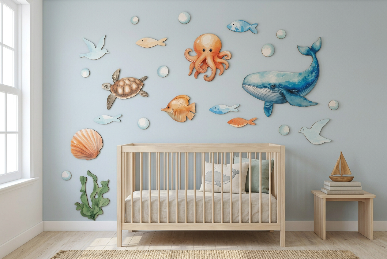 Ocean Nursery Ideas (Calm, Coastal & Gender-Neutral)