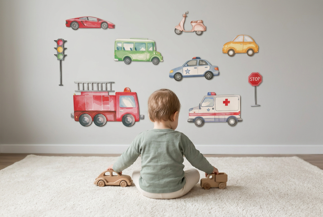 Vehicles & Cars Nursery / Toddler Room Ideas