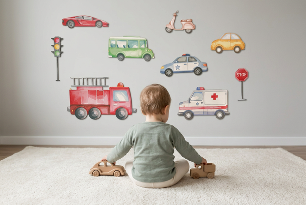 Vehicles & Cars Nursery / Toddler Room Ideas