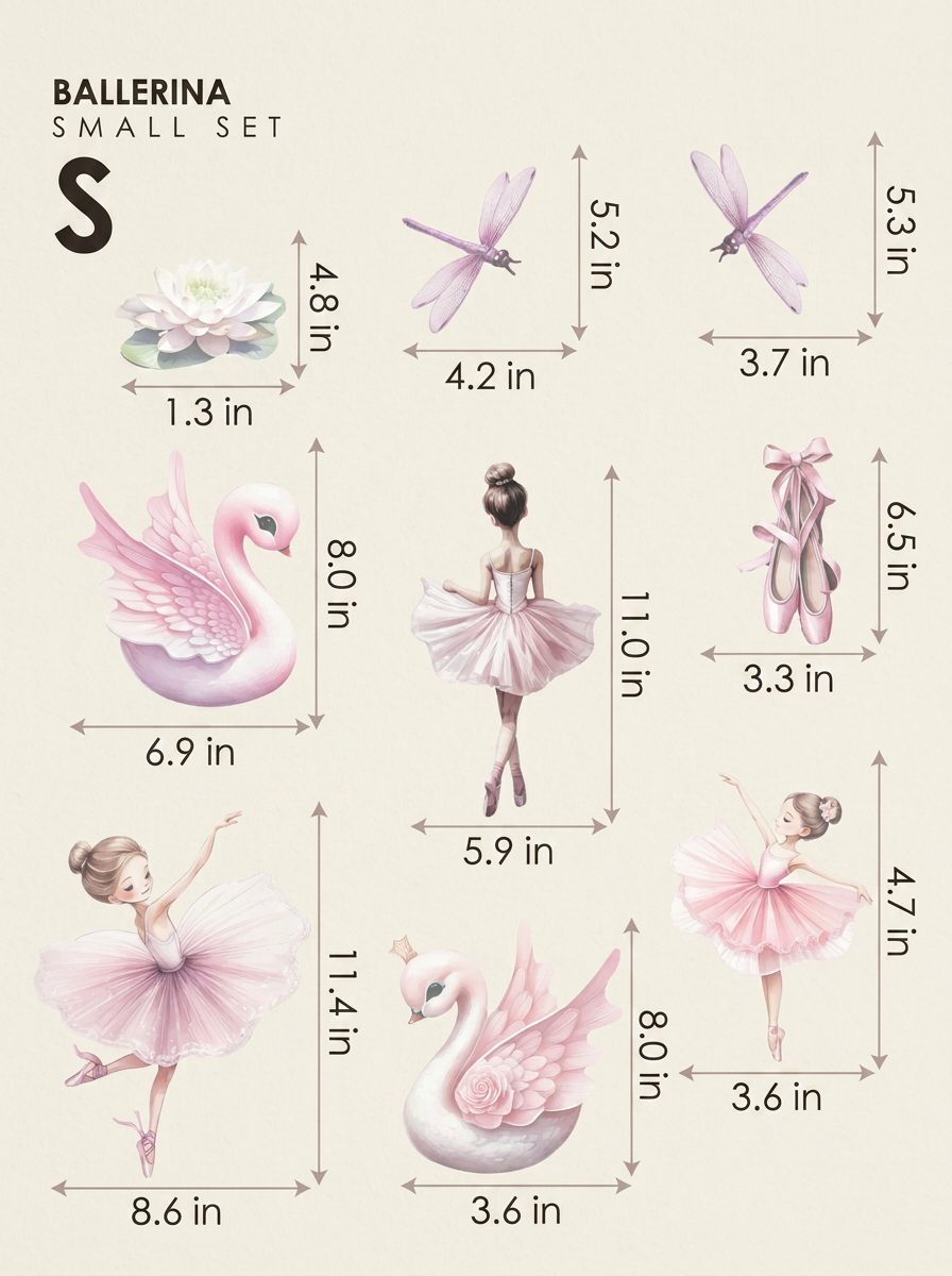 Ballerina — Small size chart