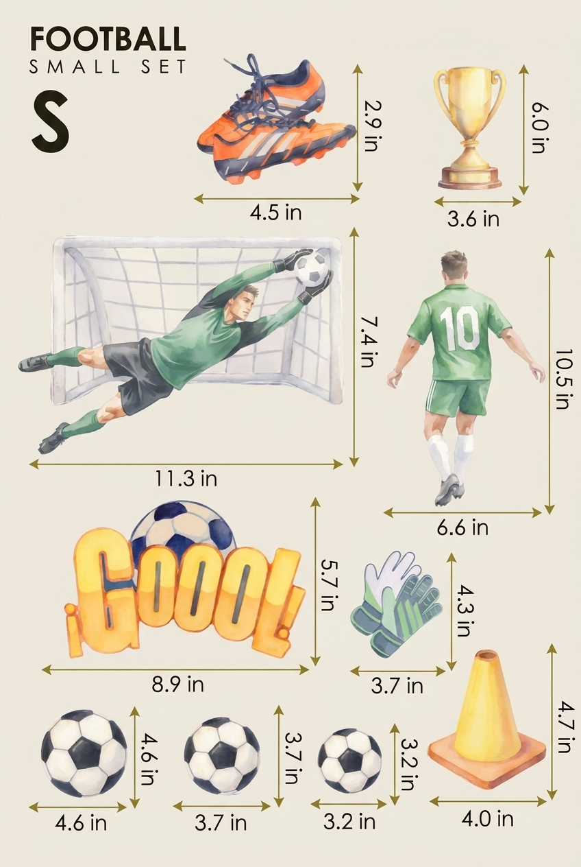 Football — Small size chart