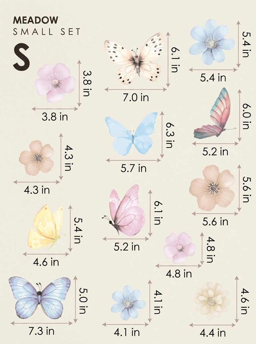 Meadow — Small size chart