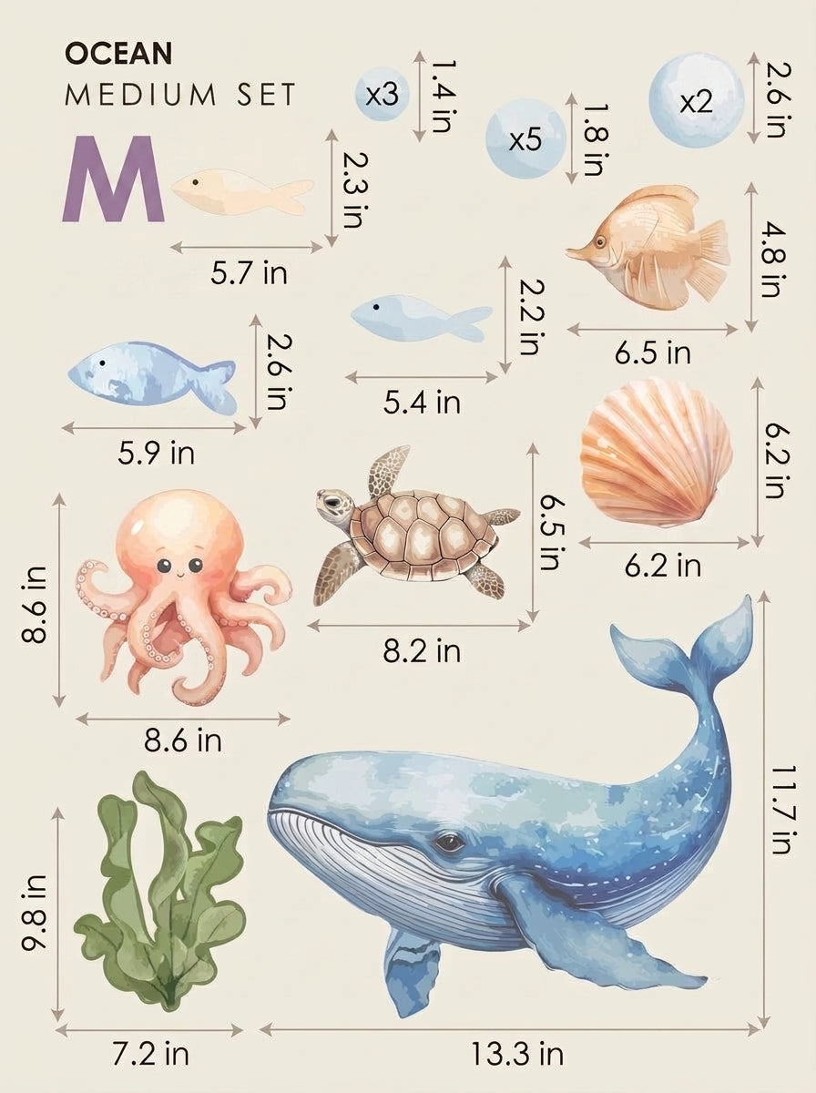 Ocean — Medium size chart