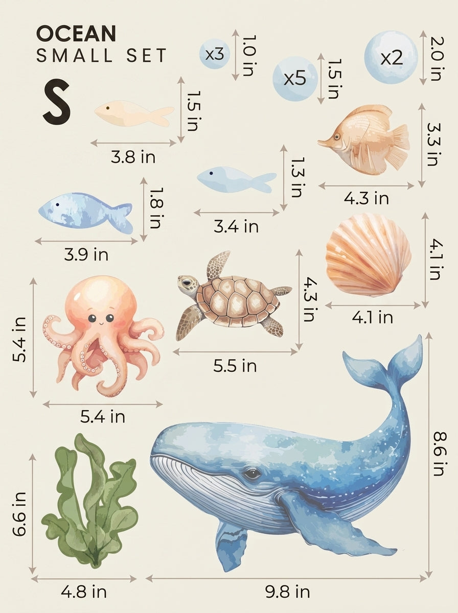 Ocean — Small size chart