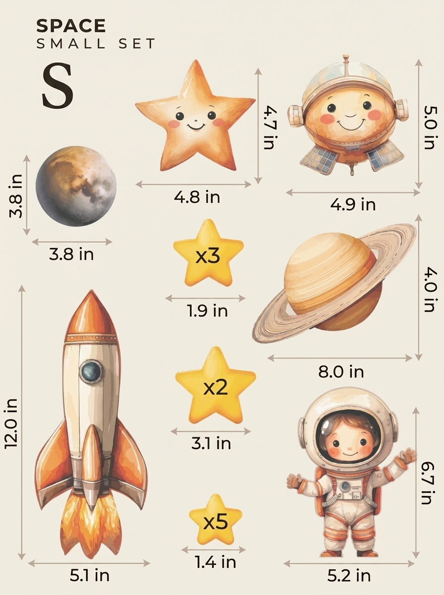 Space — Small size chart