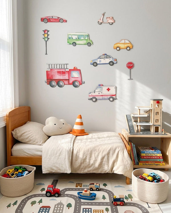 Vehicles Wooden Wall Art Set